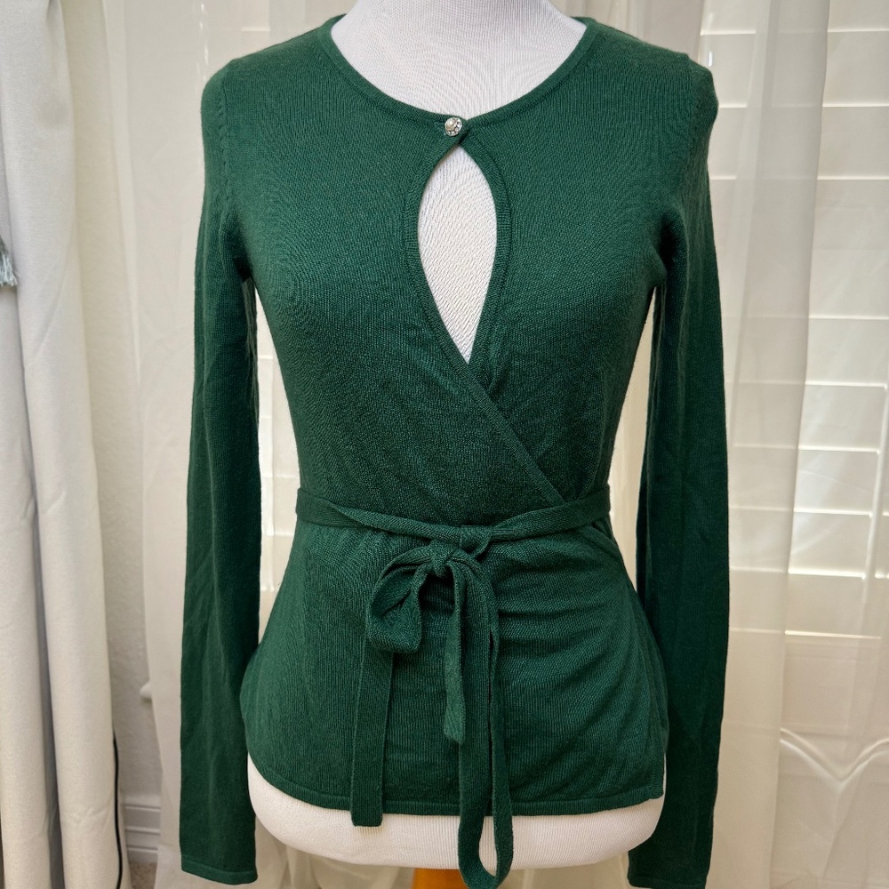 Cashmere Wrap Sweater - XS - Banana Republic